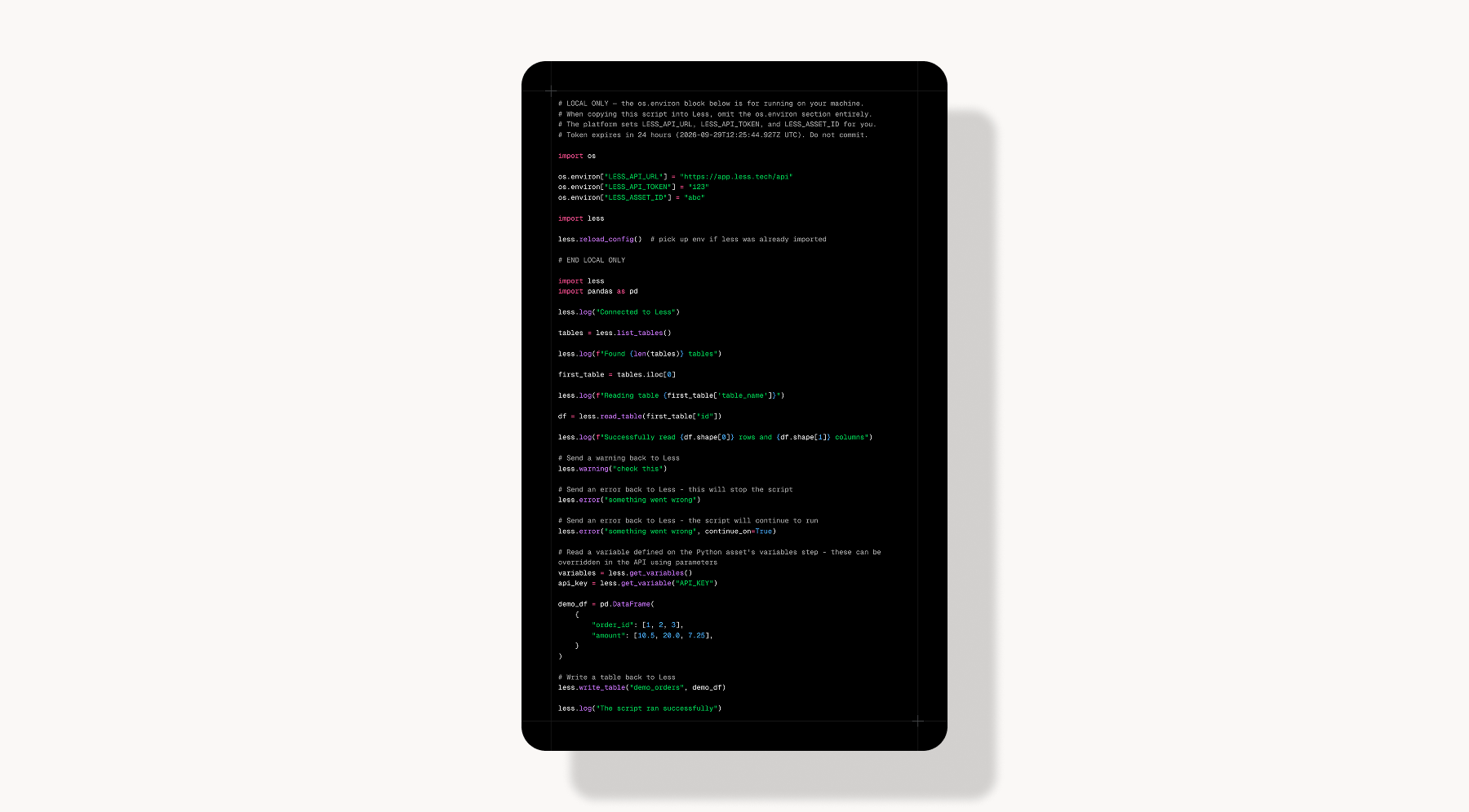 Introducing the Less Python SDK