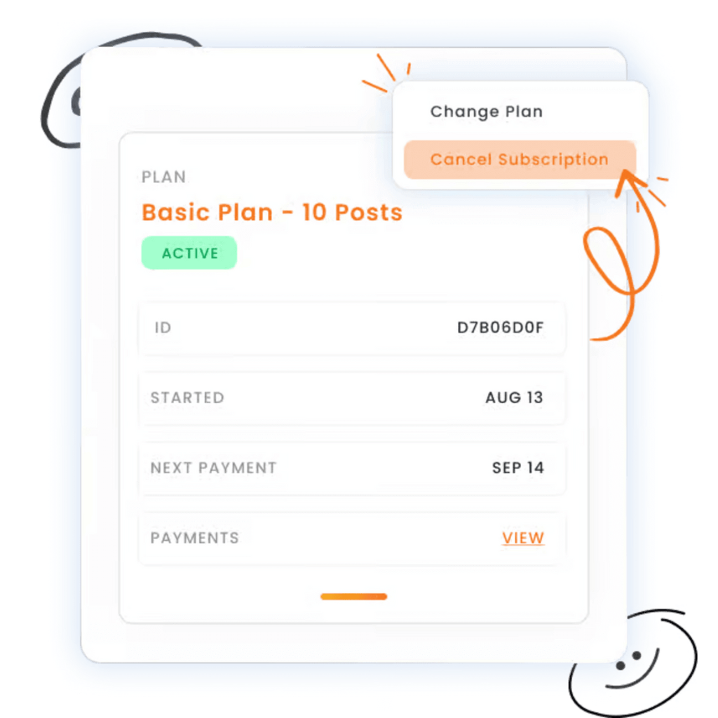 A screenshot of a basic plan on a tablet
