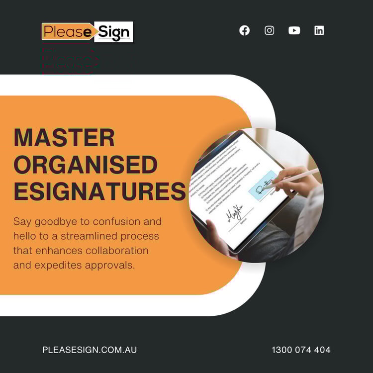 A flyer for a company with a picture of a person holding a tablet