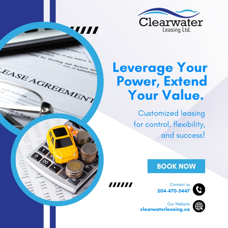 A brochure with a car and a calculator