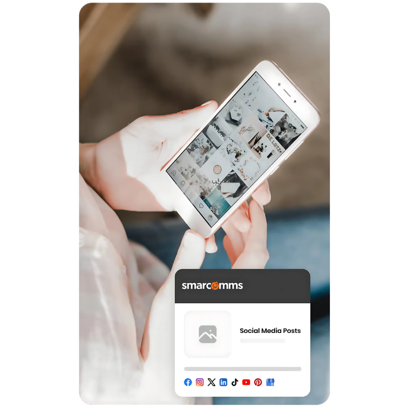 A person holding a smart phone in their hand