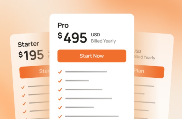 A pricing sheet with a price tag on it