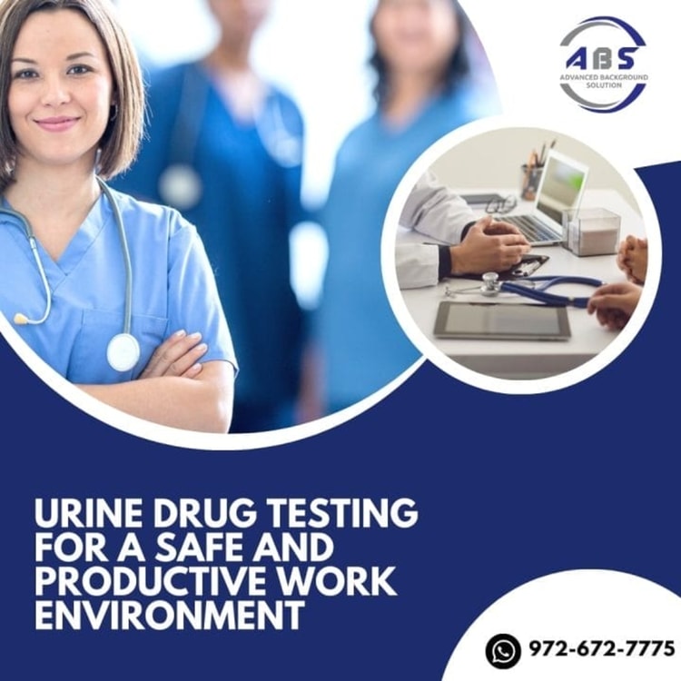 A brochure for a drug testing and protective work environment