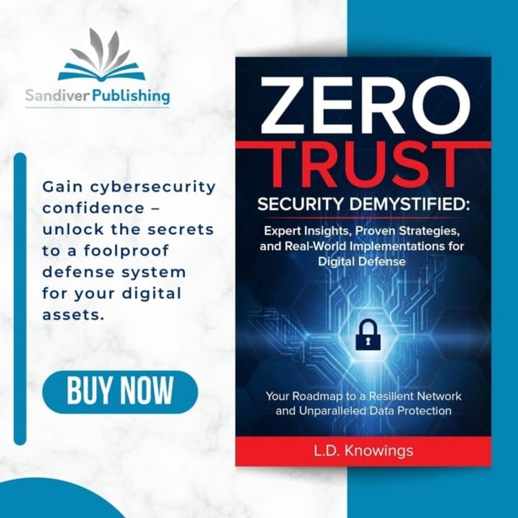 A book cover for the book zero trust
