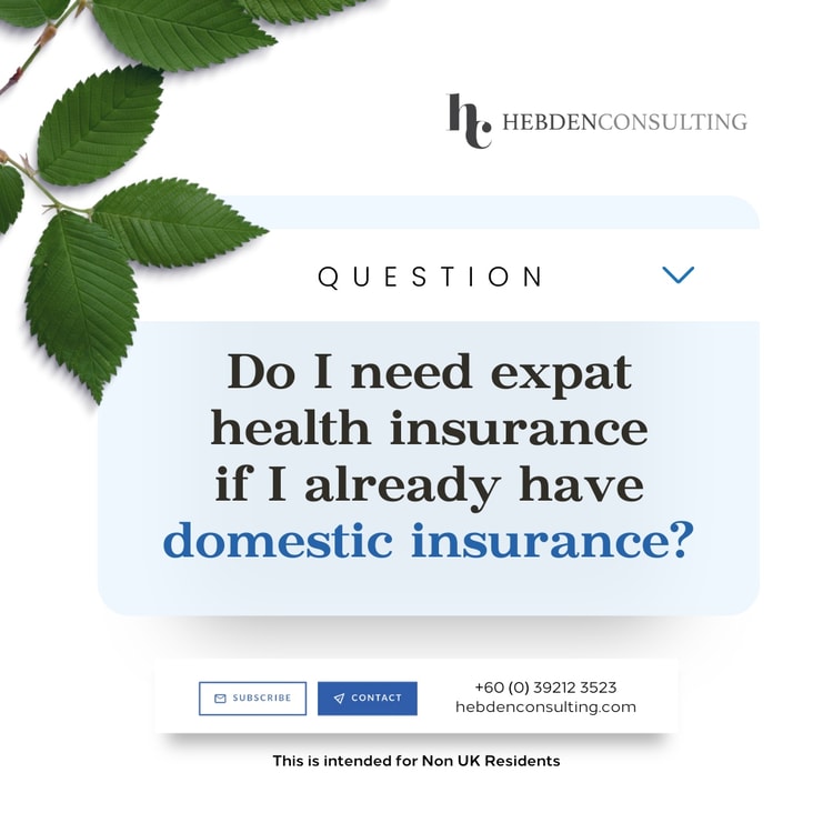 A sign that says do i need expat health insurance if i already have