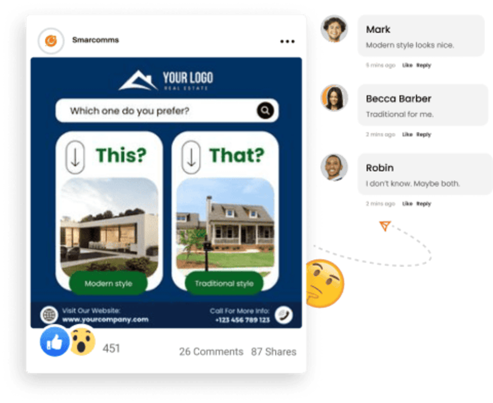 A cell phone with a house on the screen