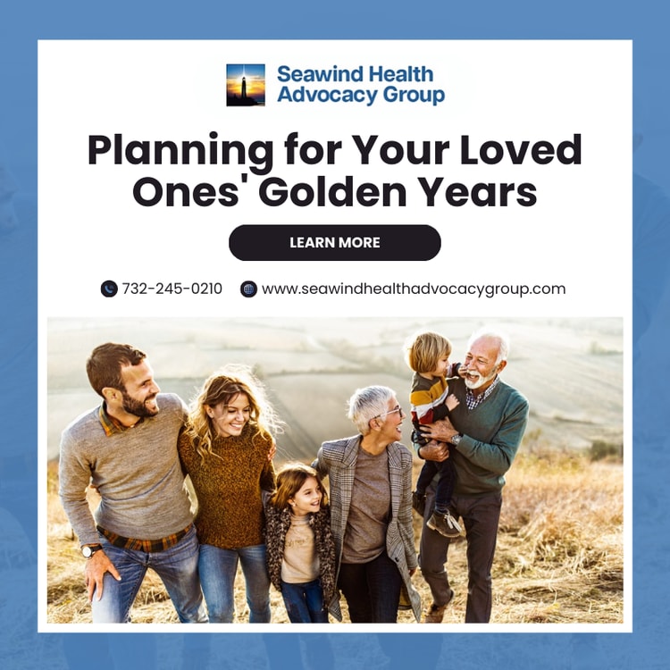 A group of people standing in a field with the words planning for your loved ones