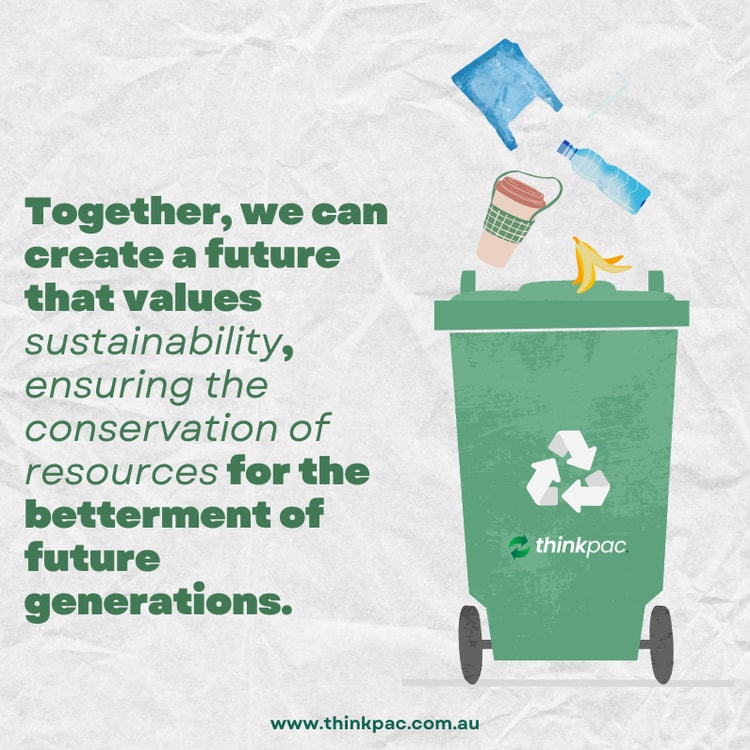A poster with a quote about recycling
