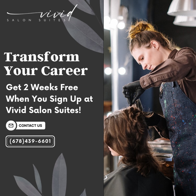 A woman cutting another woman's hair in a salon