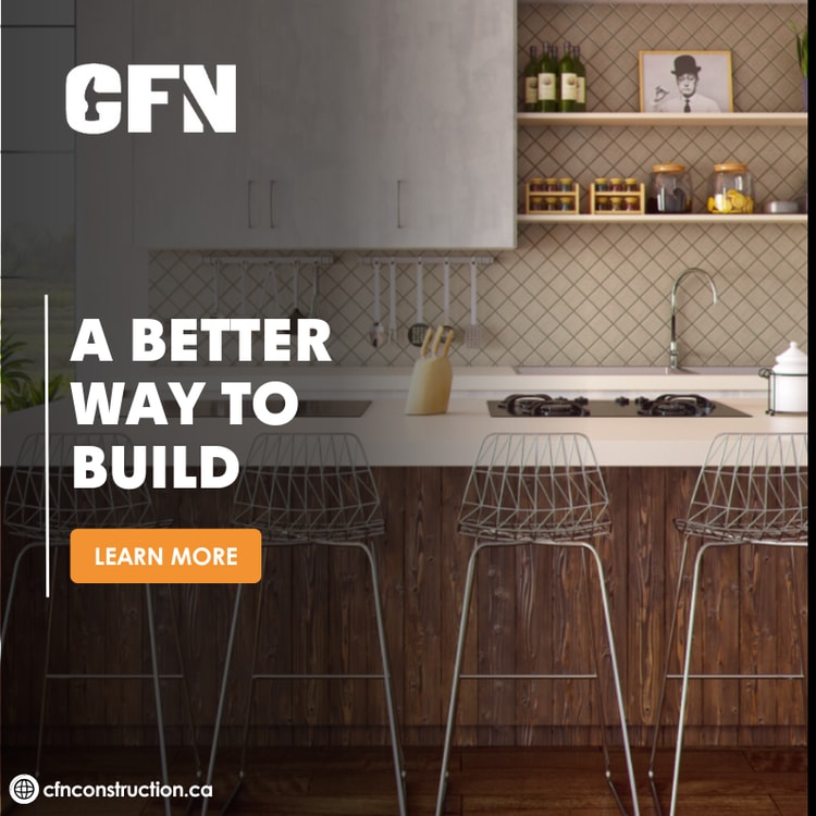 A kitchen with bar stools and a counter top