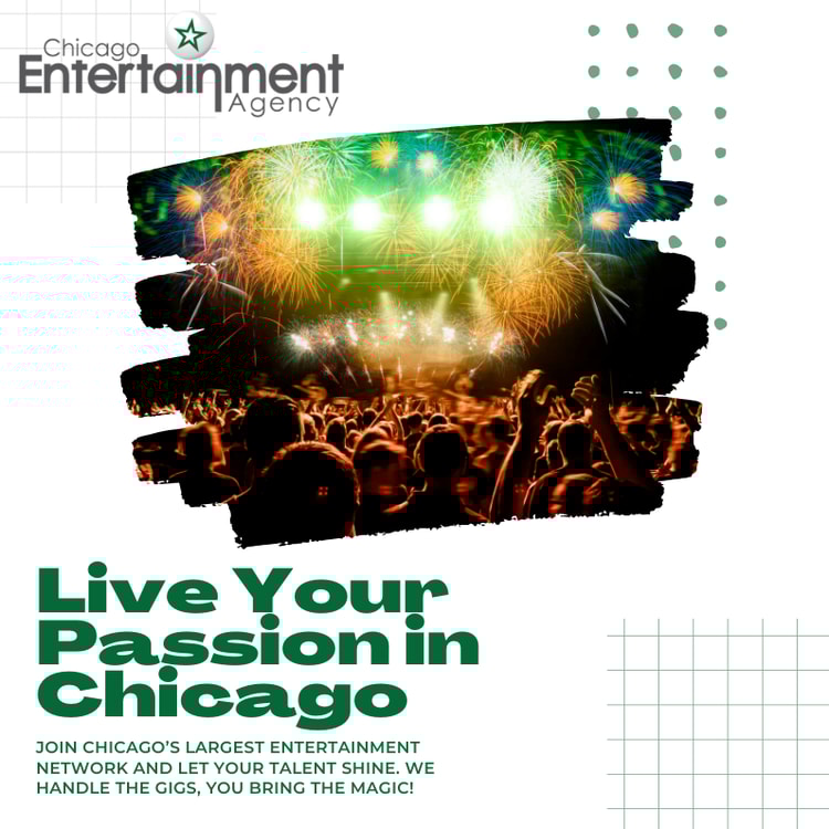 A flyer for a concert with a large crowd