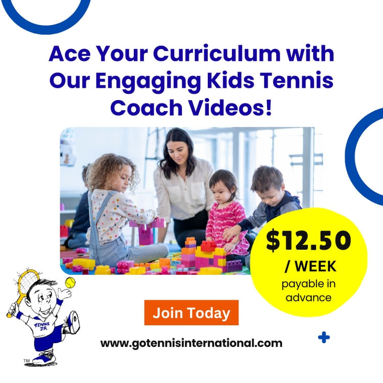 A flyer for a children's tennis tournament