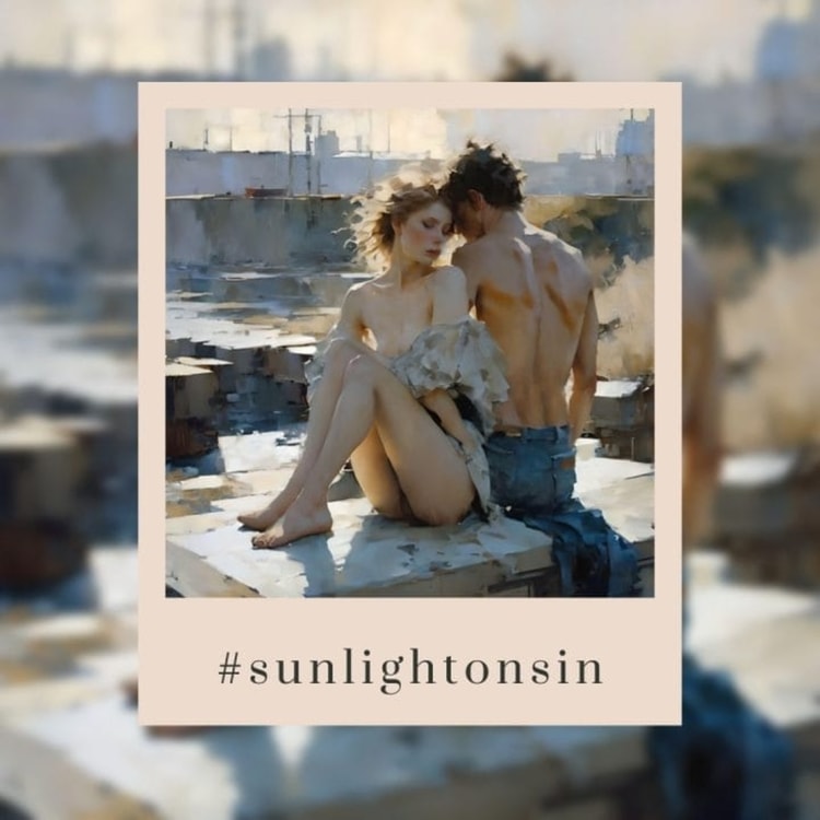 A man and a woman are sitting on a ledge