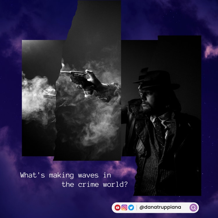 A black and white photo of a man with a gun