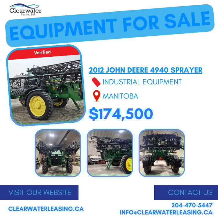 A flyer for a farm equipment sale