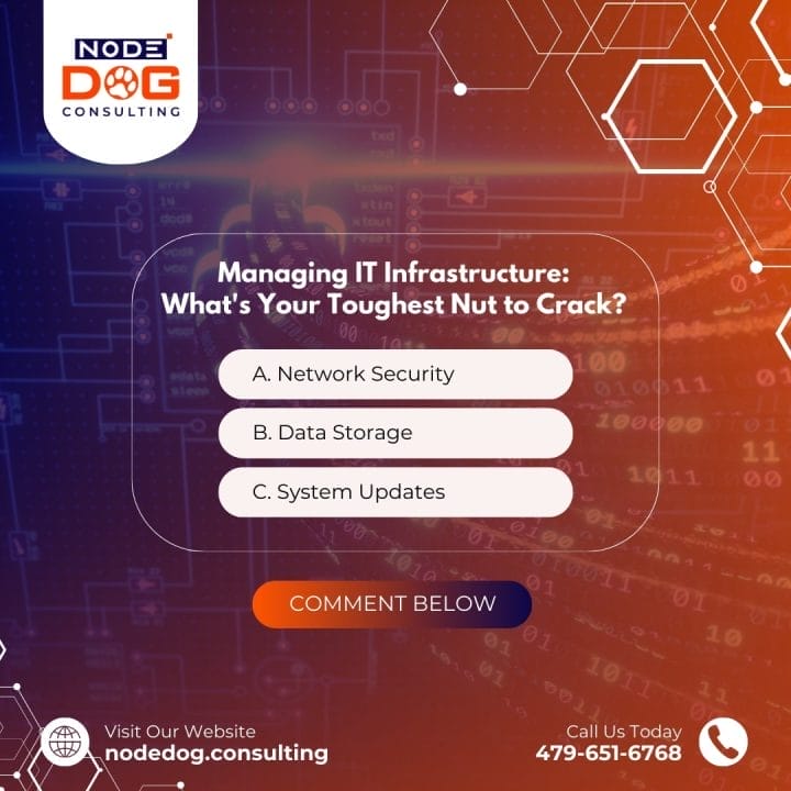 A screen shot of a web page with the text managing it infrastructure what's