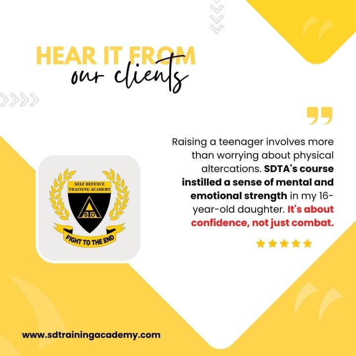 A yellow and white background with a black and yellow emblem