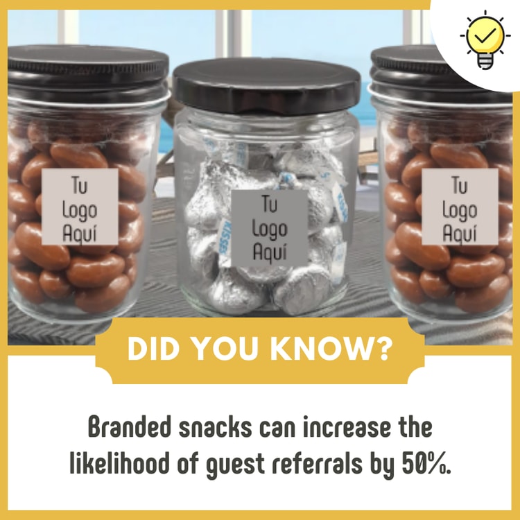 Three jars filled with chocolate covered candies with labels reading did you know?