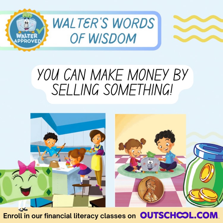 A flyer for a children's book called walter's words of wisdom
