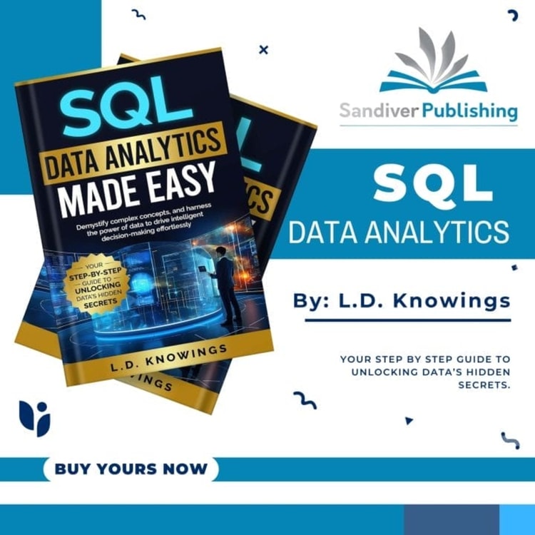 A book cover with a blue and white background