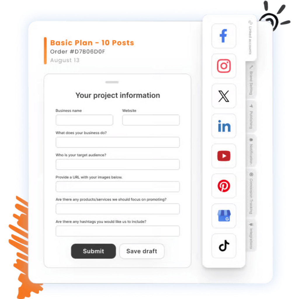 A web page with a bunch of icons on it