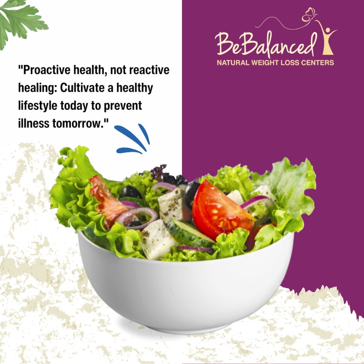 A picture of a salad with a caption about it