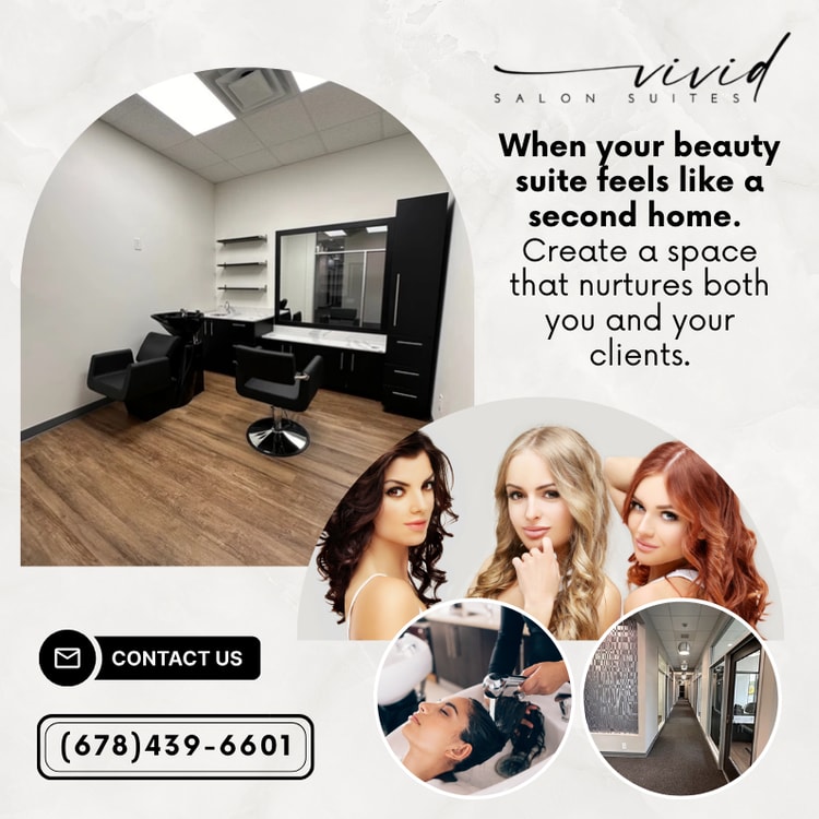 A flyer for a hair salon with a picture of two women