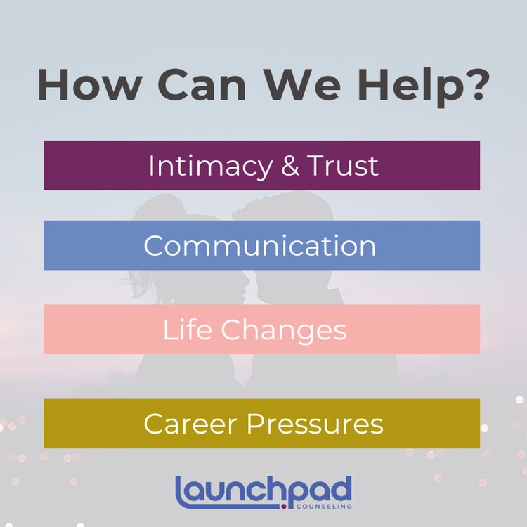 A couple kissing with the words how can we help?