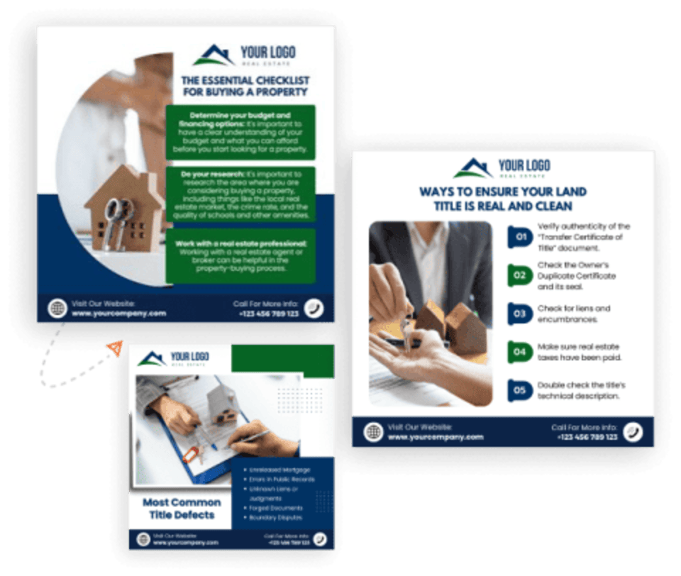 A brochure for a real estate agent