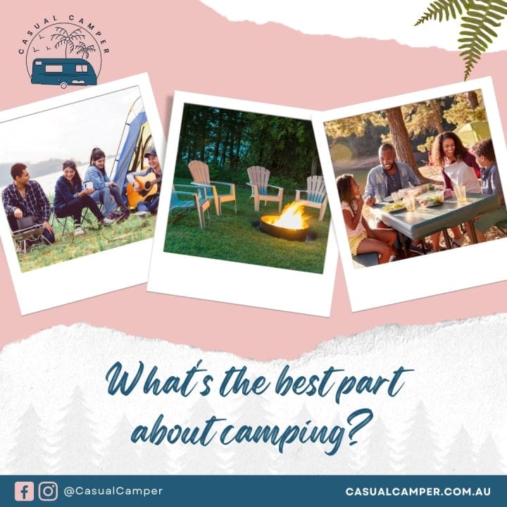 A group of people sitting around a campfire