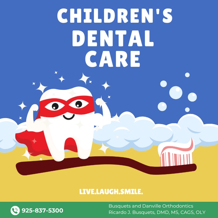 A poster for children's dental care