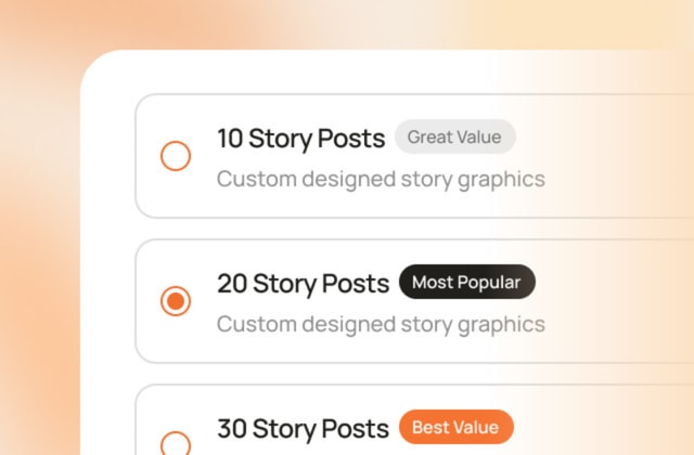 A screen shot of a web page with the text'10 story posts '
