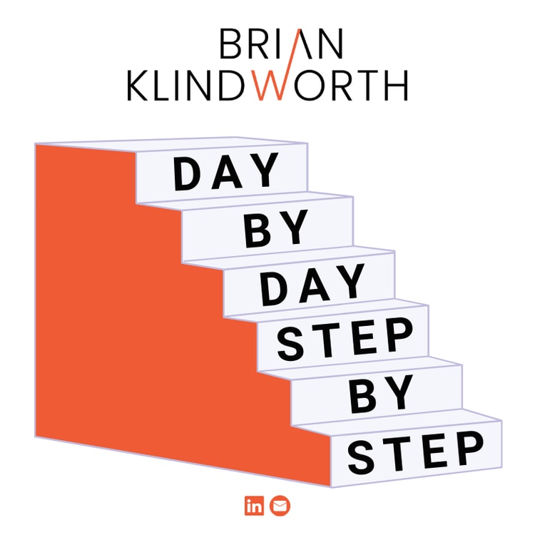 The cover of the book day by day step by step