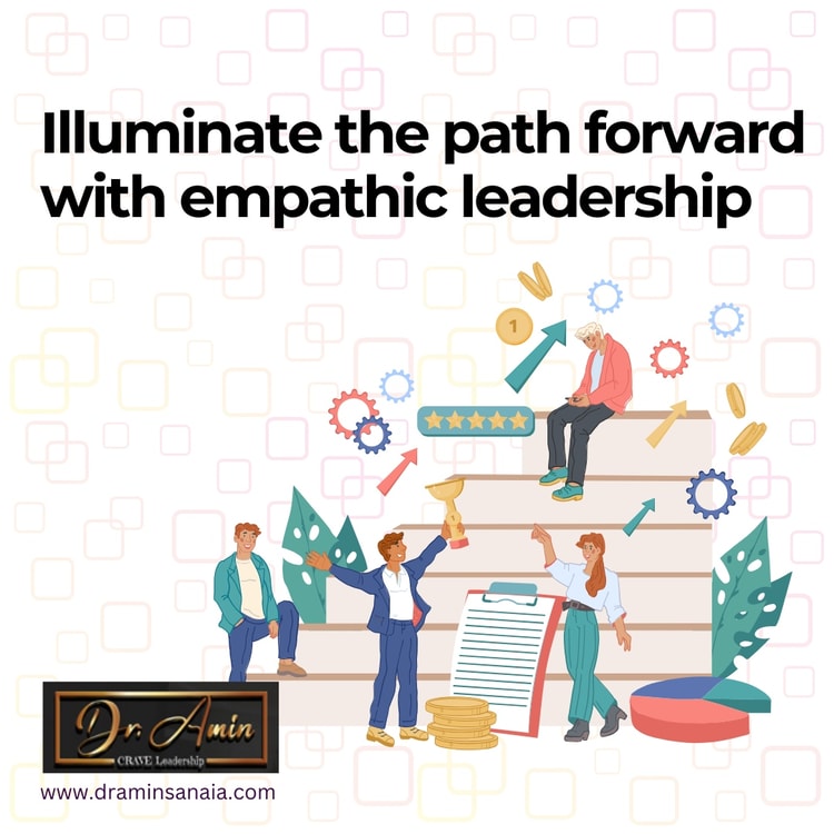 A group of people standing on top of a pile of papers