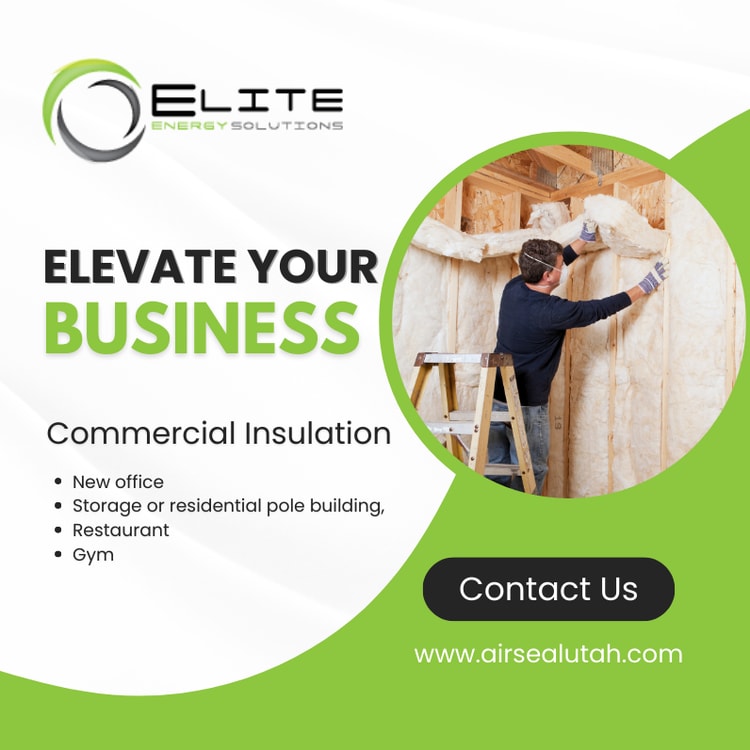 A flyer for a commercial insulation company