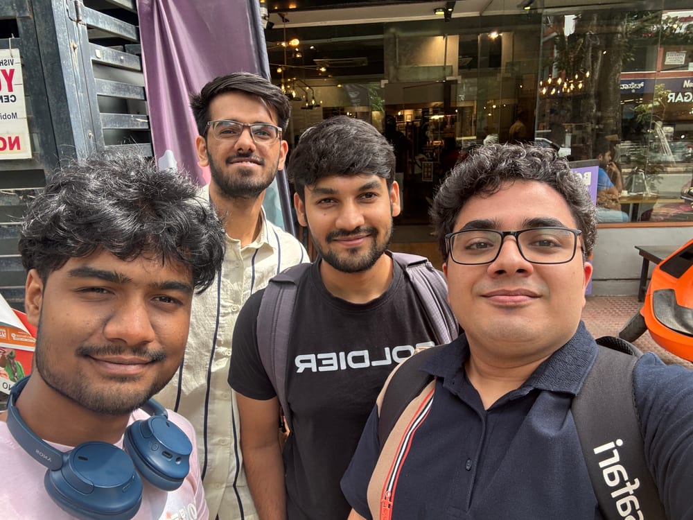 With some cool friends