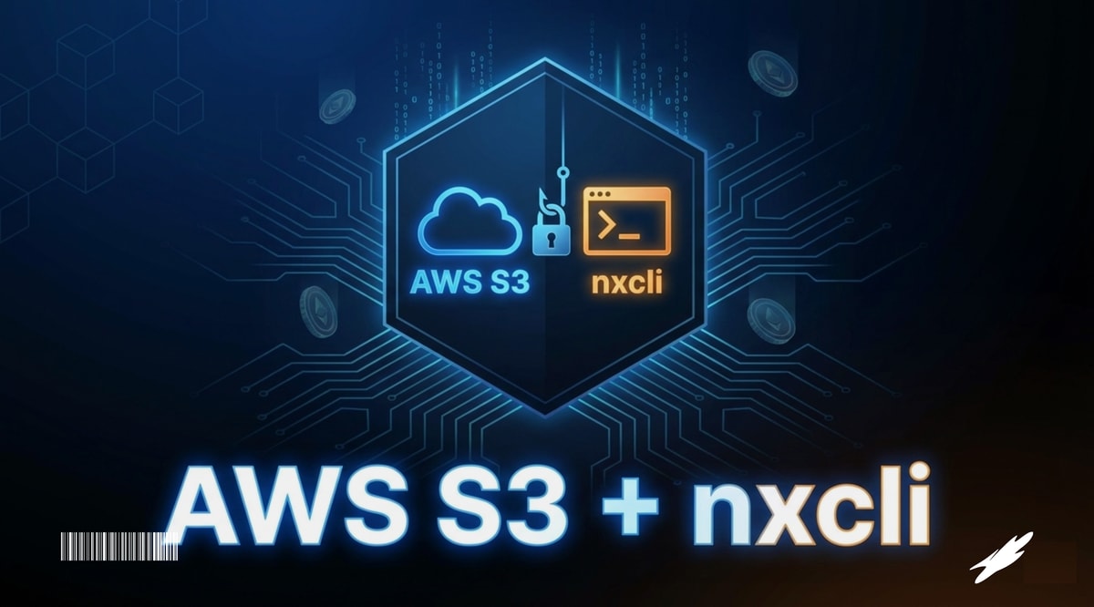 The logo for aws 3 and nxci