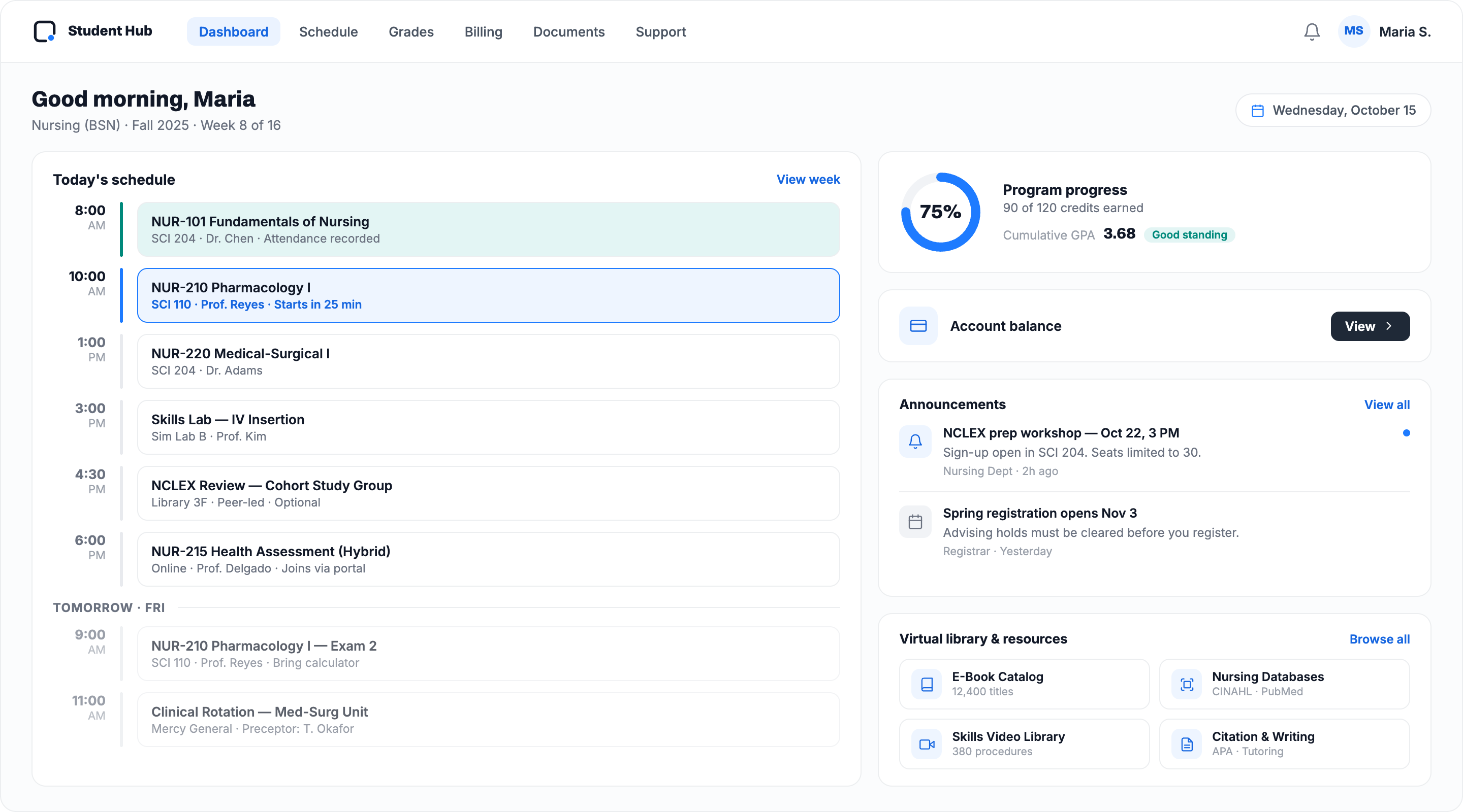 Edudigital Hub student portal