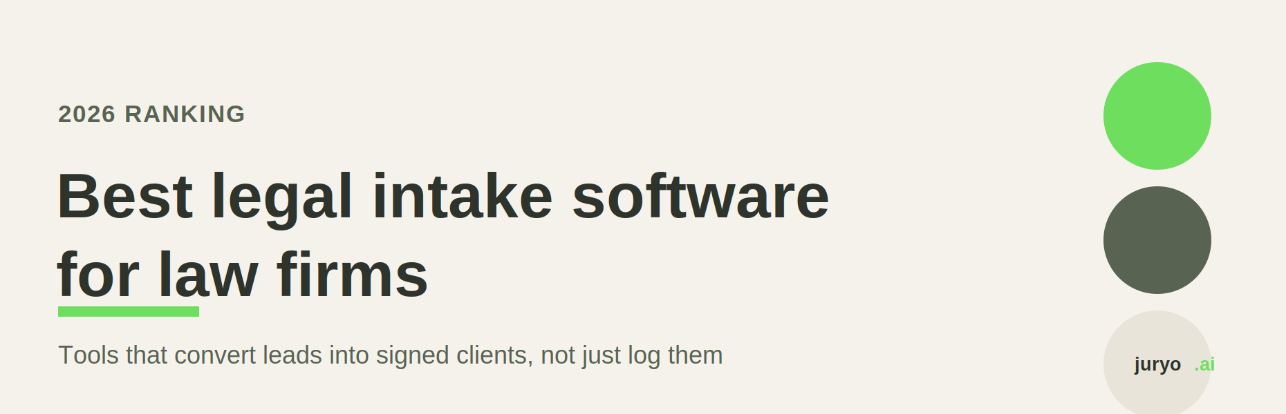 The best legal intake software for law firm