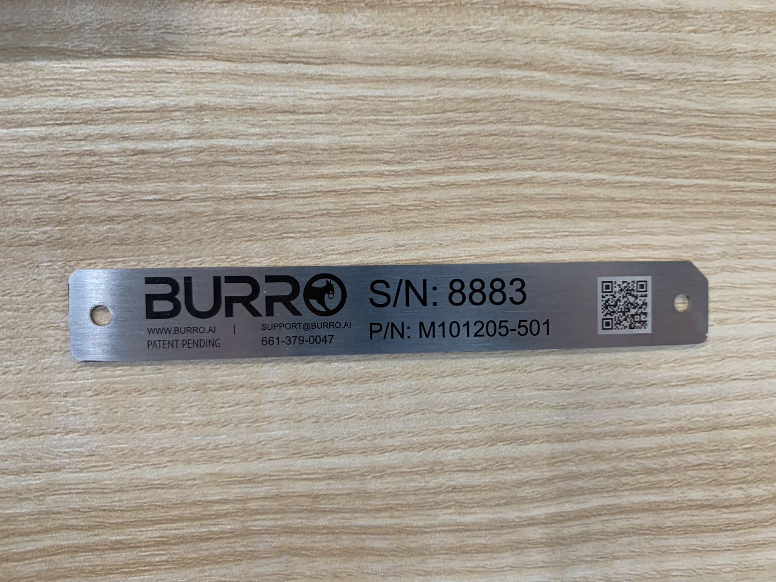 Burro Identification Label