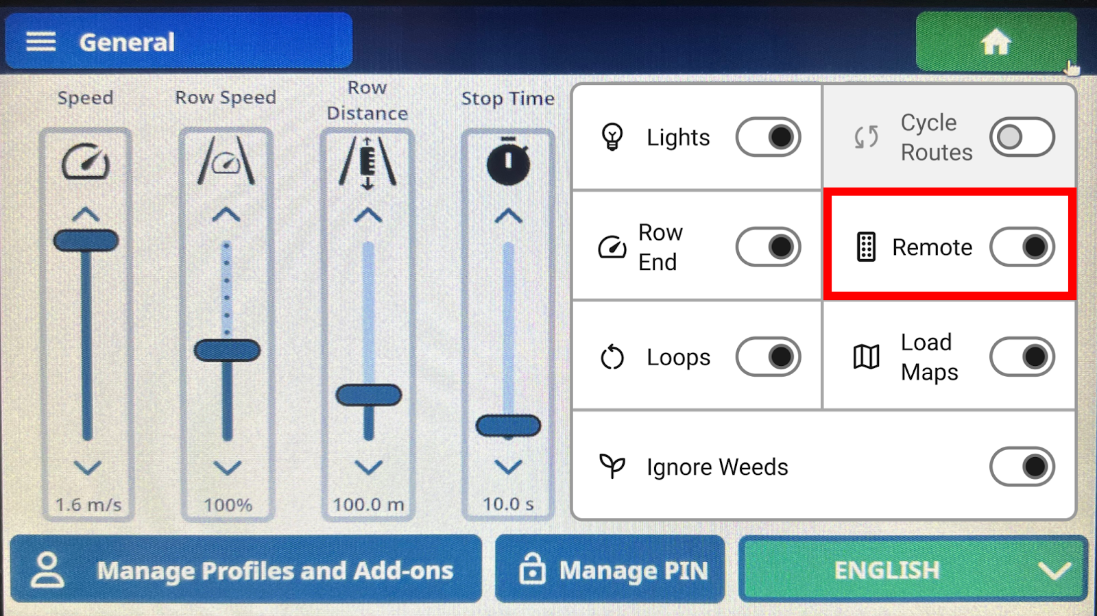 Settings Page