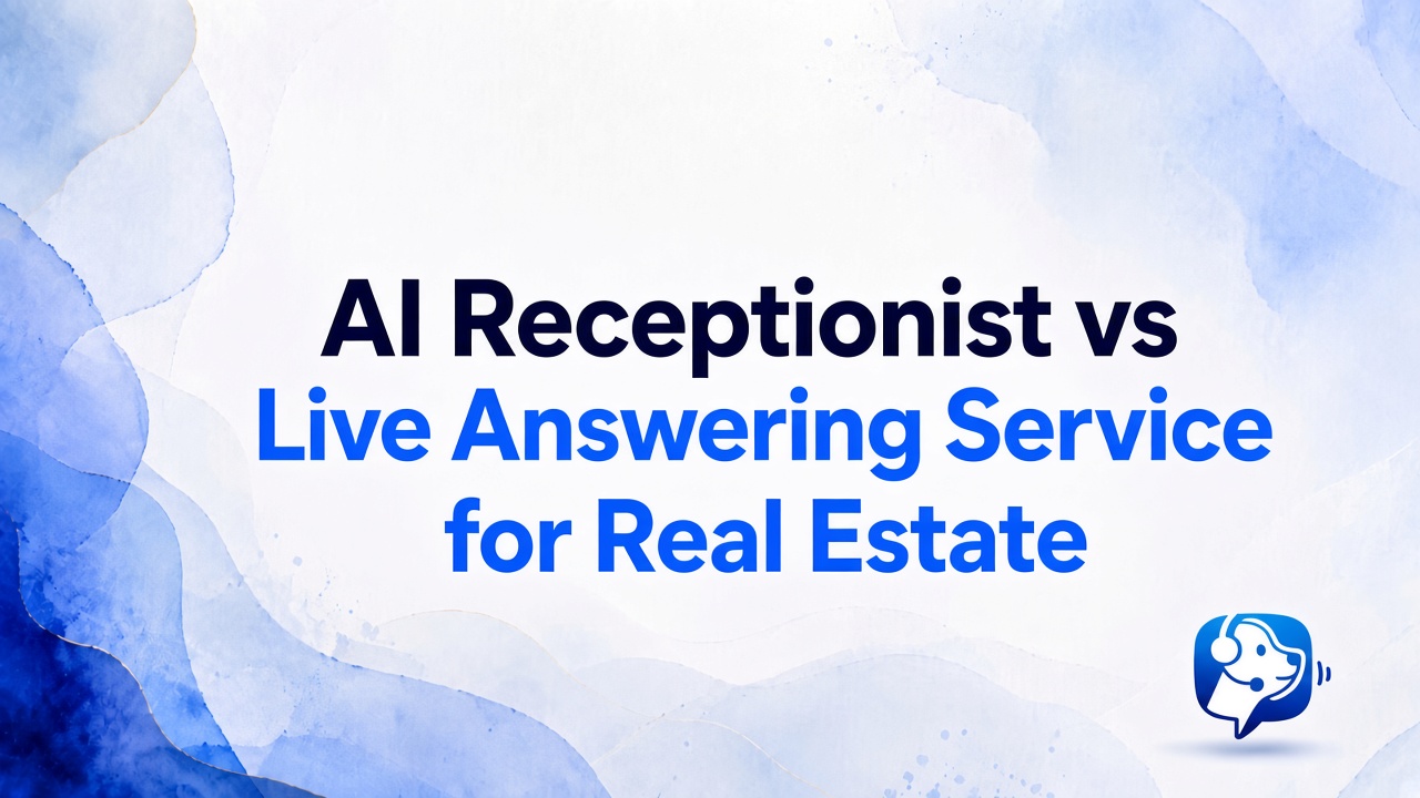 AI receptionist vs live answering service for real estate