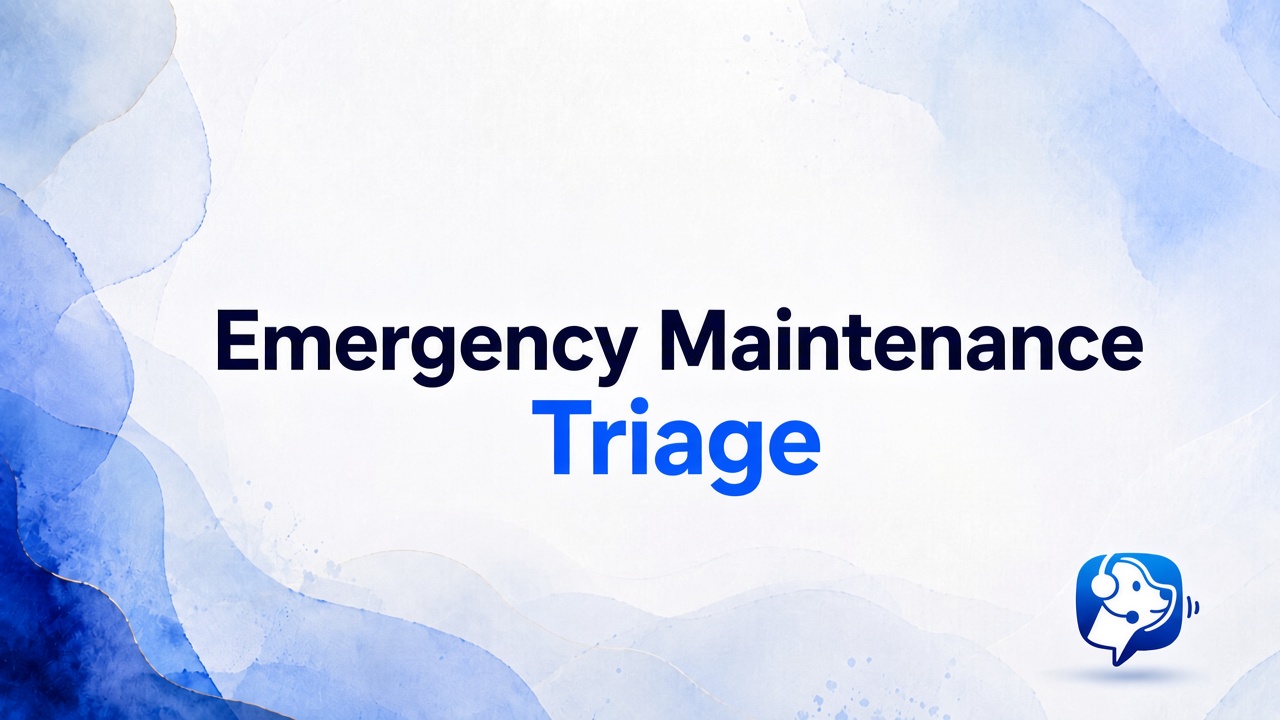 AI Emergency Maintenance Triage