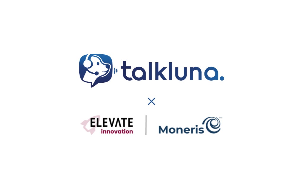 TalkLuna x Elevate Innovation and Moneris partnership logos