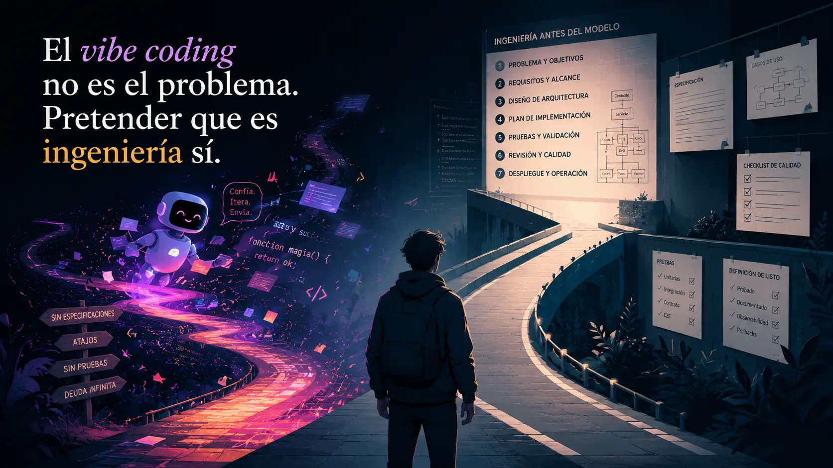 El fin del vibe coding: 7 fases para no destruir tu código con IA