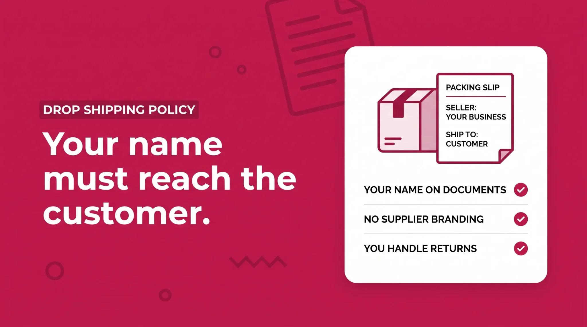 Amazon dropshipping overview banner