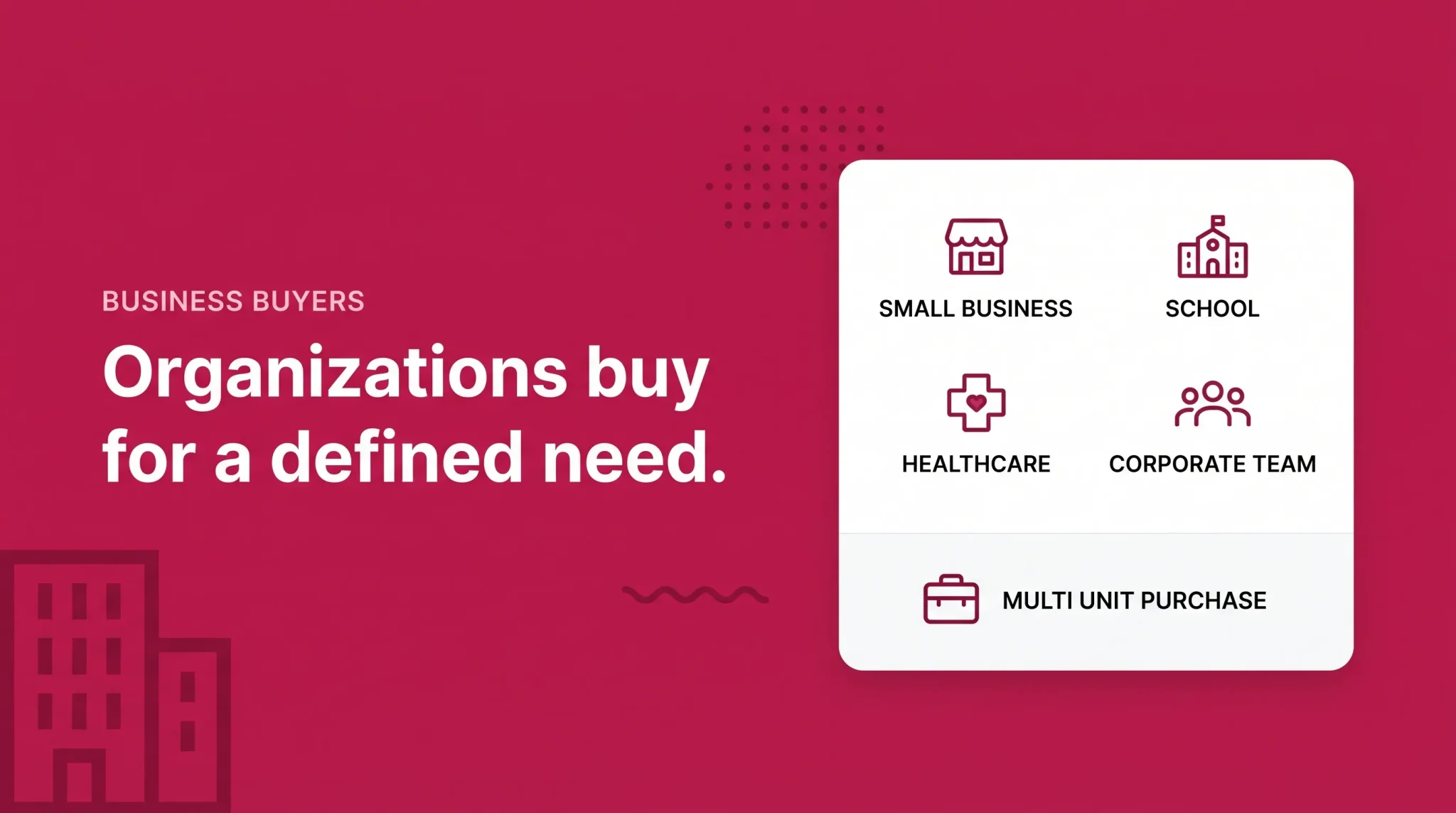 Amazon Business buyers such as small businesses, schools, healthcare teams and corporate teams