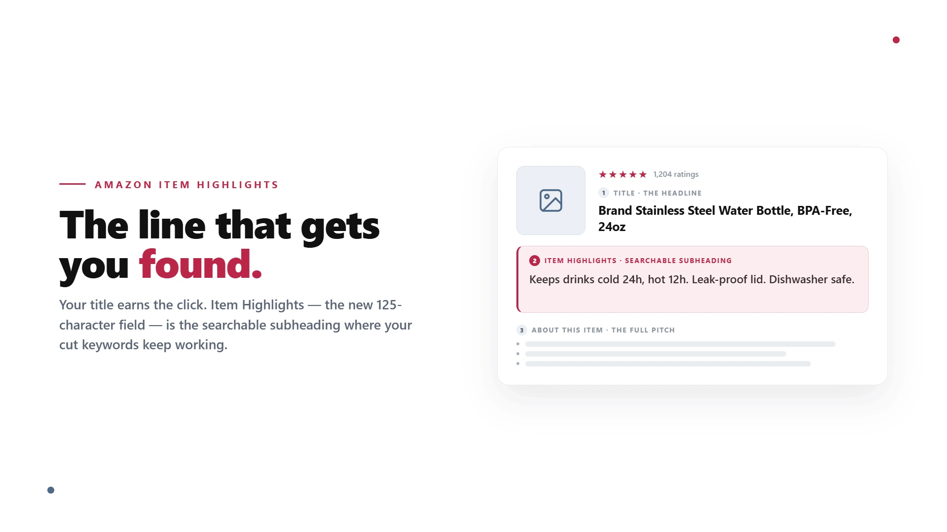 How to Write Amazon Item Highlights That Get Found