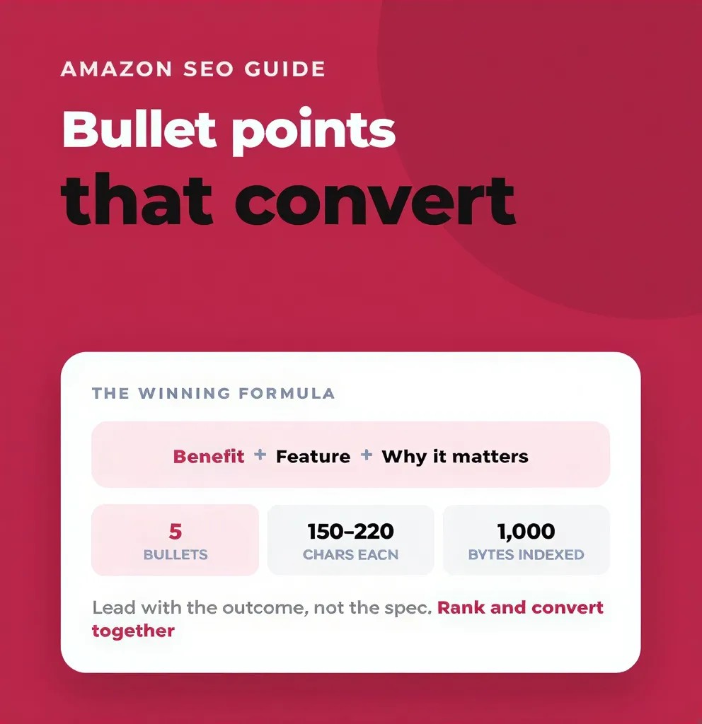 Amazon Bullet Points: How to Write SEO-Friendly Bullets That Convert