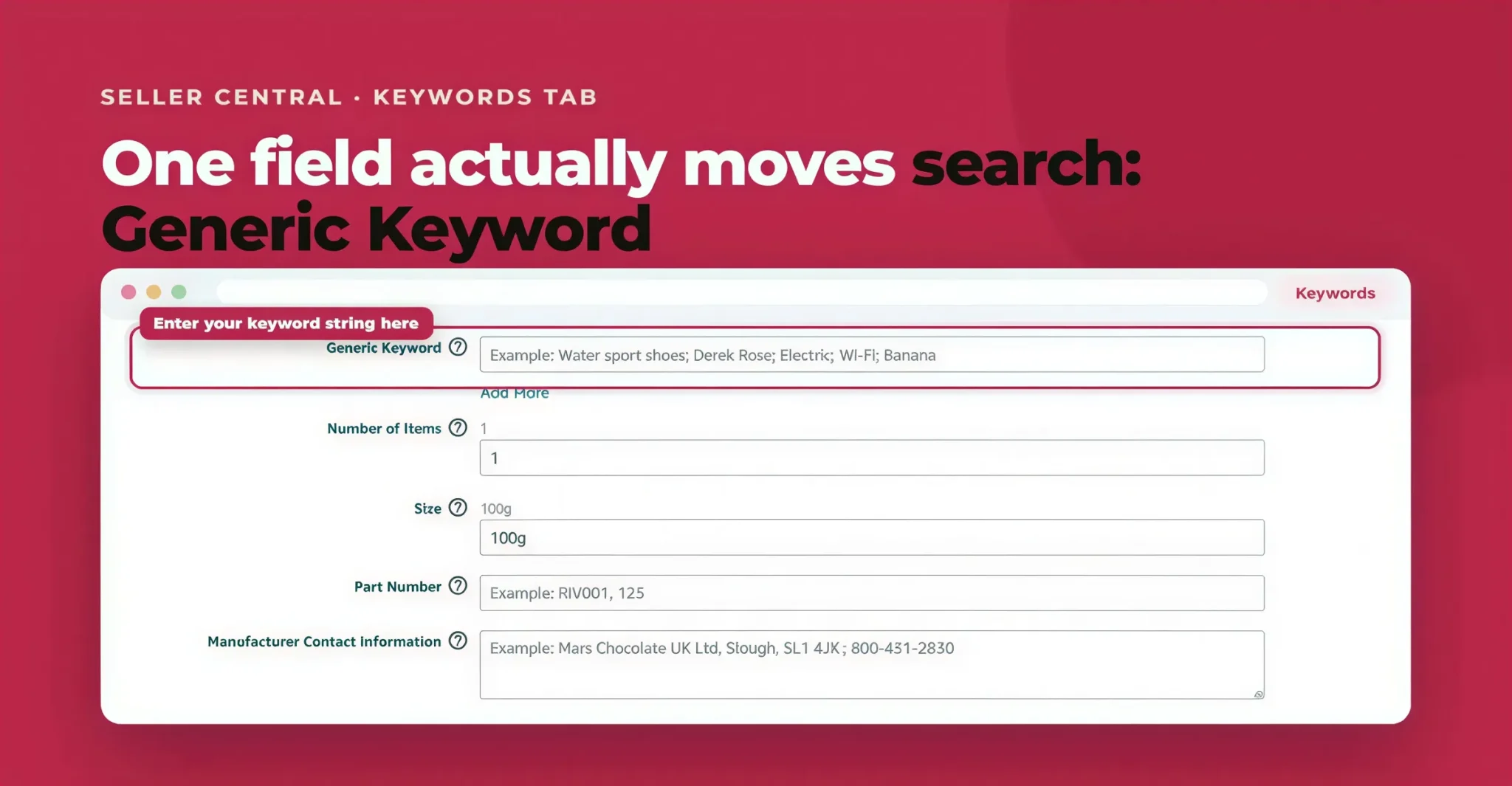 Amazon Backend Keywords